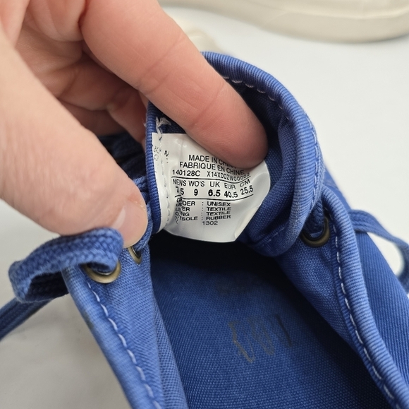 Converse | Jack Purcell cobalt blue canvas sporty low-top sneakers | WMS 9 - Picture 8 of 13